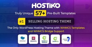 Hostiko WordPress WHMCS Hosting Theme nulled coderog