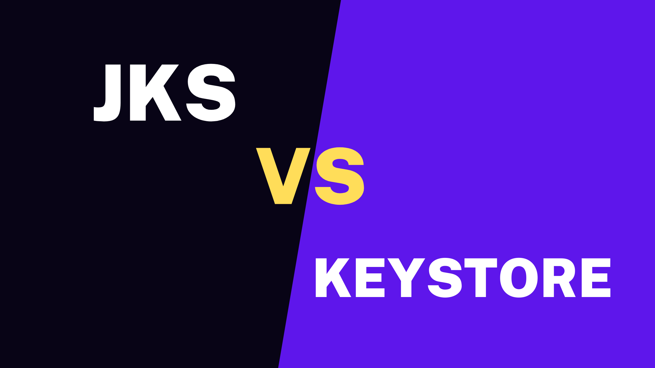 What is the Difference between .keystore file and .jks file