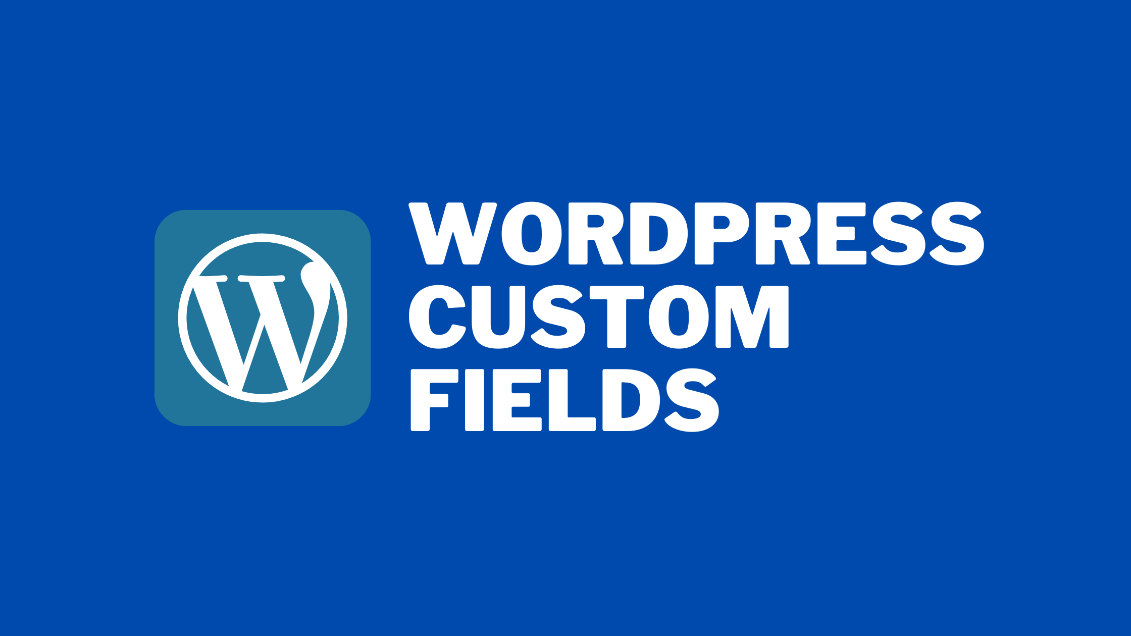 Easy Way to Add Custom Fields in WordPress Without Plugin