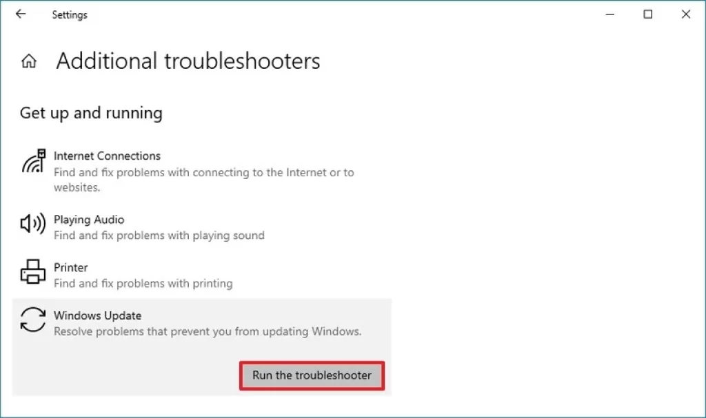 Windows Update Troubleshooter Fix Windows11 Download