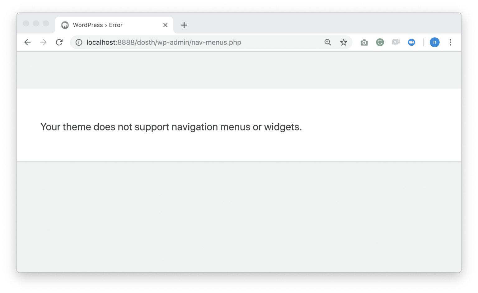 [SOLVED] Your theme does not support navigation menus or widgets – CodeROG