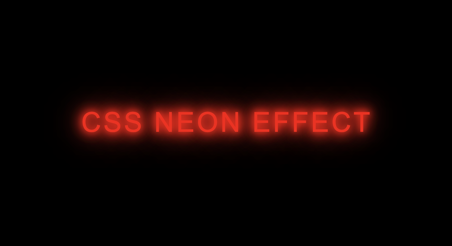 Creating a Stunning Neon Text Effect with CSS