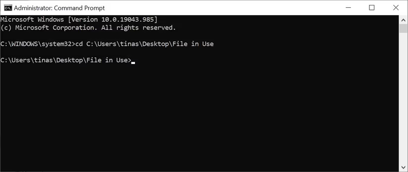 Force Delete via Command Prompt